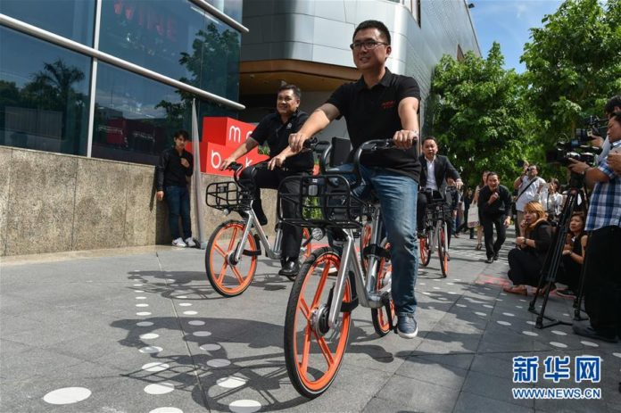 摩拜(oBike)共享單車宣布進軍泰國市場